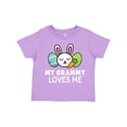 thumbnail image 1 of Inktastic My Grammy Loves Me with Bunny and Easter Eggs Boys or Girls Toddler T-Shirt, 1 of 5