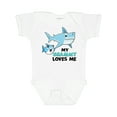thumbnail image 1 of Inktastic My Grammy Loves Me with Cute Sharks Boys or Girls Baby Bodysuit, 1 of 5