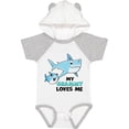 thumbnail image 1 of Inktastic My Grammy Loves Me with Cute Sharks Boys or Girls Baby Bodysuit, 1 of 5