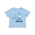 thumbnail image 1 of Inktastic My Grammy Loves Me with Cute Sharks Boys or Girls Baby T-Shirt, 1 of 5
