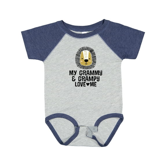 Inktastic My Grammy and Grampy Love Me Boys Baby Bodysuit