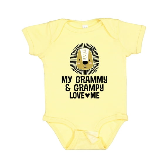 Inktastic My Grammy and Grampy Love Me Boys Baby Bodysuit