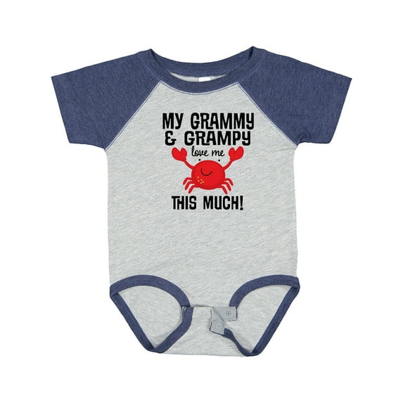 Inktastic My Grammy and Grampy Love Me Boys or Girls Baby Bodysuit
