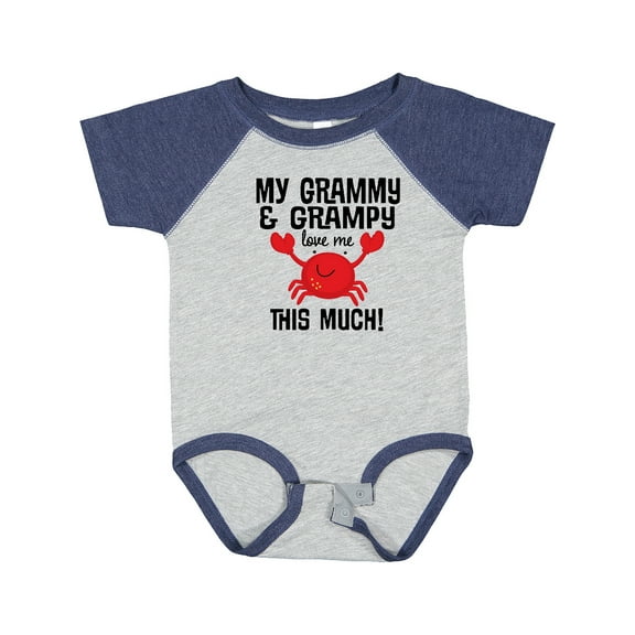 Inktastic My Grammy and Grampy Love Me Boys or Girls Baby Bodysuit