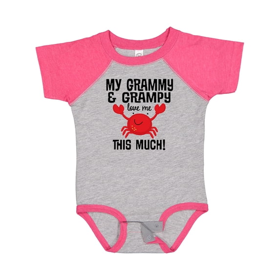 Inktastic My Grammy and Grampy Love Me Boys or Girls Baby Bodysuit