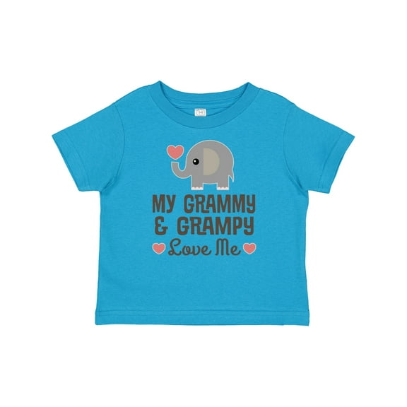 Inktastic My Grammy and Grampy Love Me Boys or Girls Baby T-Shirt