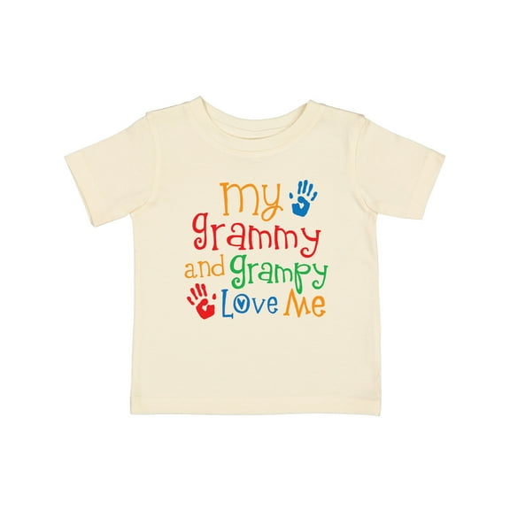Inktastic My Grammy and Grampy Love Me Boys or Girls Baby T-Shirt