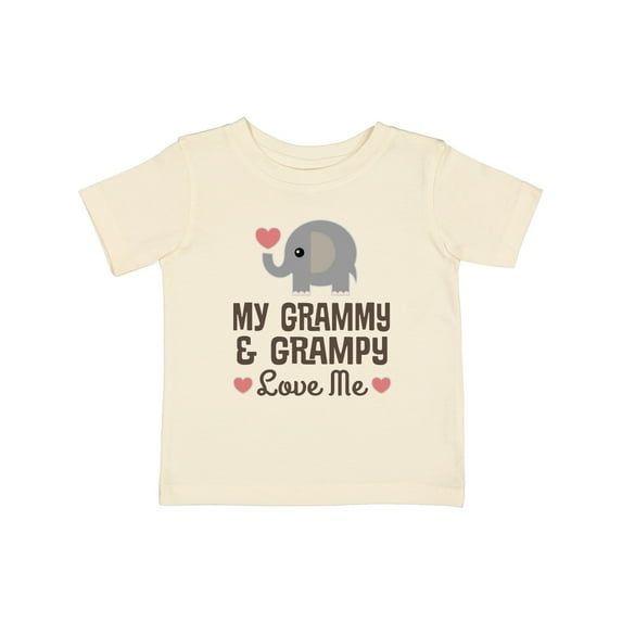 Inktastic My Grammy and Grampy Love Me Boys or Girls Baby T-Shirt
