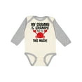thumbnail image 1 of Inktastic My Grammy and Grampy Love Me Boys or Girls Long Sleeve Baby Bodysuit, 1 of 5