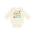 thumbnail image 1 of Inktastic My Grammy and Grampy Love Me Boys or Girls Long Sleeve Baby Bodysuit, 1 of 5