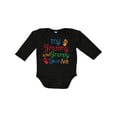 thumbnail image 1 of Inktastic My Grammy and Grampy Love Me Boys or Girls Long Sleeve Baby Bodysuit, 1 of 5