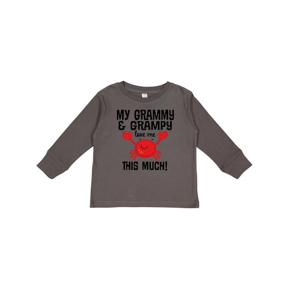 Inktastic My Grammy and Grampy Love Me Boys or Girls Long Sleeve Toddler T-Shirt