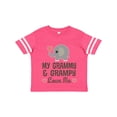 thumbnail image 1 of Inktastic My Grammy and Grampy Love Me Boys or Girls Toddler T-Shirt, 1 of 5