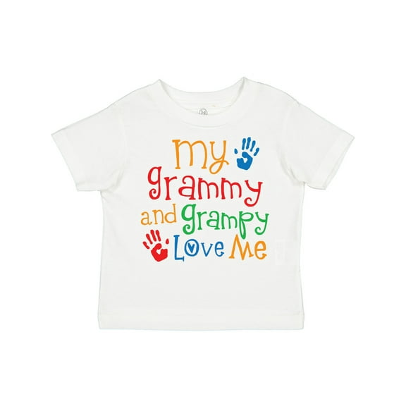 Inktastic My Grammy and Grampy Love Me Boys or Girls Toddler T-Shirt
