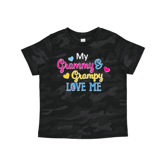 Inktastic My Grammy and Grampy Love Me with Hearts Boys or Girls Toddler T-Shirt