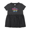 thumbnail image 1 of Inktastic My Grammy and Grampy Love Me with Hearts Girls Baby Dress, 1 of 5