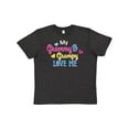 thumbnail image 1 of Inktastic My Grammy and Grampy Love Me with Hearts Youth T-Shirt, 1 of 5