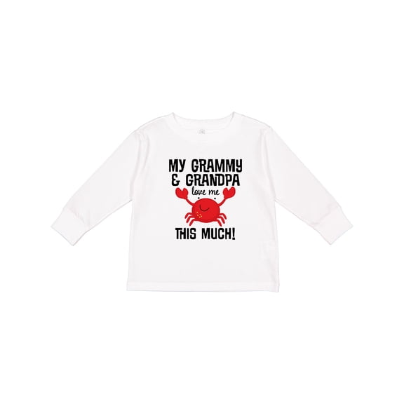 Inktastic My Grammy and Grandpa Love Me Boys or Girls Long Sleeve Toddler T-Shirt
