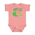 thumbnail image 1 of Inktastic My Grammy and Grandpa Love Me Grandson Dinosaur Boys Baby Bodysuit, 1 of 5