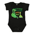 thumbnail image 1 of Inktastic My Grammy and Grandpa Love Me Grandson Dinosaur Boys Baby Bodysuit, 1 of 5