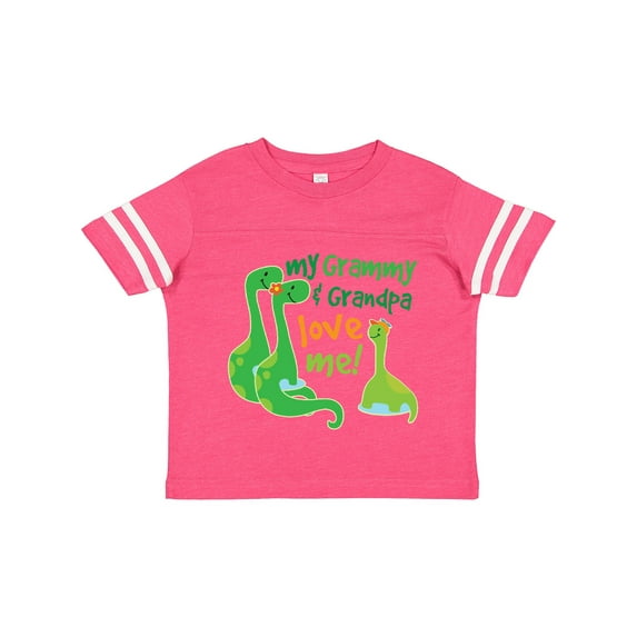 Inktastic My Grammy and Grandpa Love Me Grandson Dinosaur Boys Toddler T-Shirt