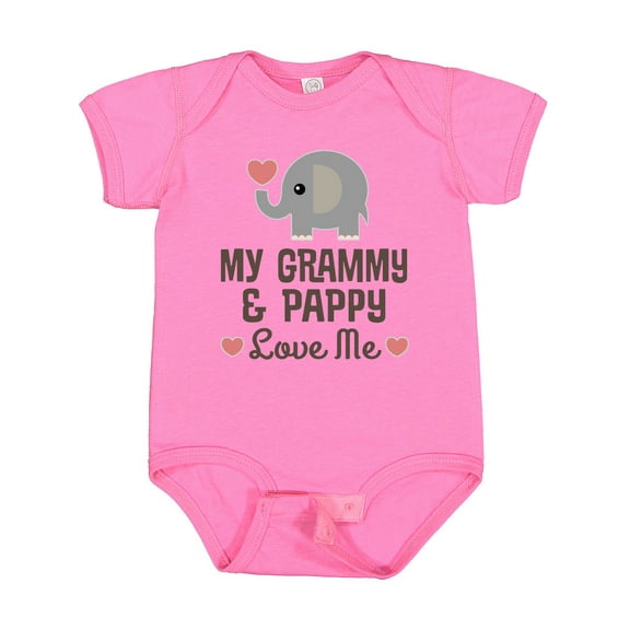 Inktastic My Grammy and Pappy Love Me Grandchild Boys or Girls Baby Bodysuit