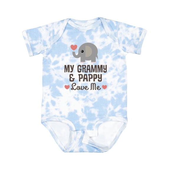 Inktastic My Grammy and Pappy Love Me Grandchild Boys or Girls Baby Bodysuit