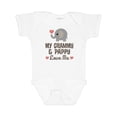 thumbnail image 1 of Inktastic My Grammy and Pappy Love Me Grandchild Boys or Girls Baby Bodysuit, 1 of 5