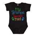 thumbnail image 1 of Inktastic My Grampa Loves Me Boys or Girls Baby Bodysuit, 1 of 5