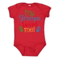 thumbnail image 1 of Inktastic My Grampa Loves Me Boys or Girls Baby Bodysuit, 1 of 5