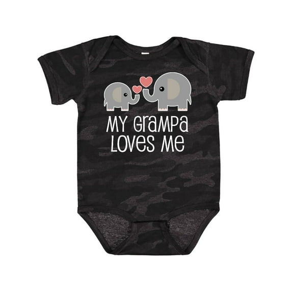 Inktastic My Grampa Loves Me Grandchild Gift Boys or Girls Baby Bodysuit