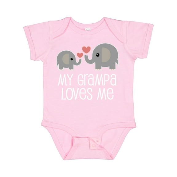 Inktastic My Grampa Loves Me Grandchild Gift Boys or Girls Baby Bodysuit