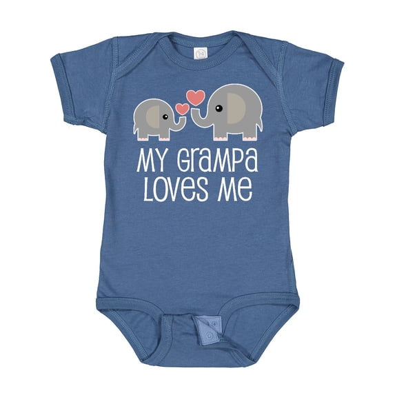 Inktastic My Grampa Loves Me Grandchild Gift Boys or Girls Baby Bodysuit
