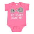 thumbnail image 1 of Inktastic My Grampa Loves Me Grandchild Gift Boys or Girls Baby Bodysuit, 1 of 5