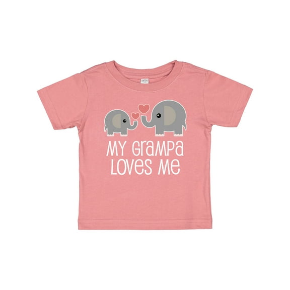 Inktastic My Grampa Loves Me Grandchild Boys or Girls Baby T-Shirt