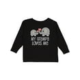 thumbnail image 1 of Inktastic My Grampa Loves Me Grandchild Gift Boys or Girls Long Sleeve Toddler T-Shirt, 1 of 5