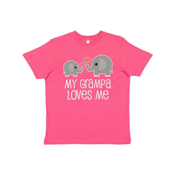 Inktastic My Grampa Loves Me Grandchild Gift Youth T-Shirt