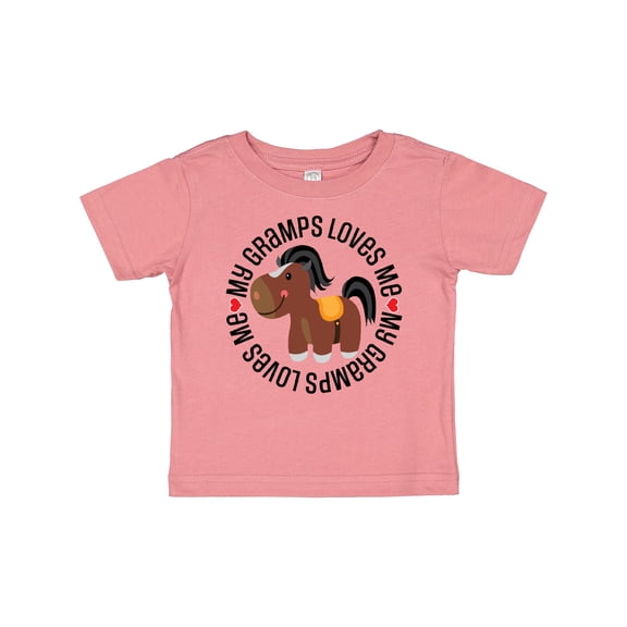 Inktastic My Gramps Loves Me Childs Horse Boys or Girls Baby T-Shirt