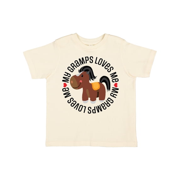 Inktastic My Gramps Loves Me Childs Horse Boys or Girls Toddler T-Shirt