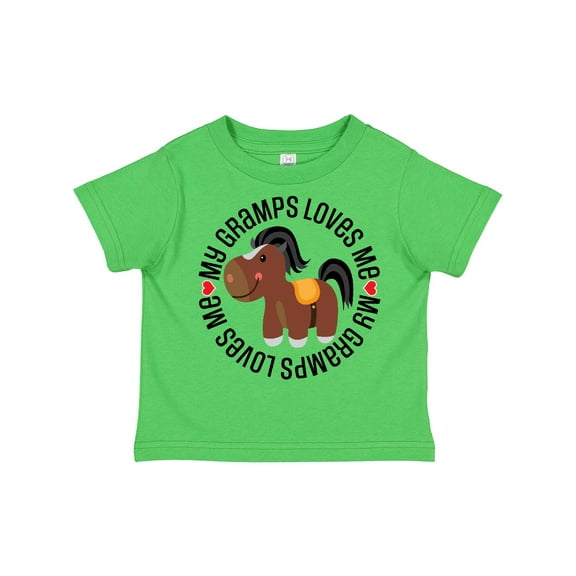 Inktastic My Gramps Loves Me Childs Horse Boys or Girls Toddler T-Shirt