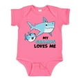 thumbnail image 1 of Inktastic My Gramps Loves Me with Cute Sharks Boys or Girls Baby Bodysuit, 1 of 5