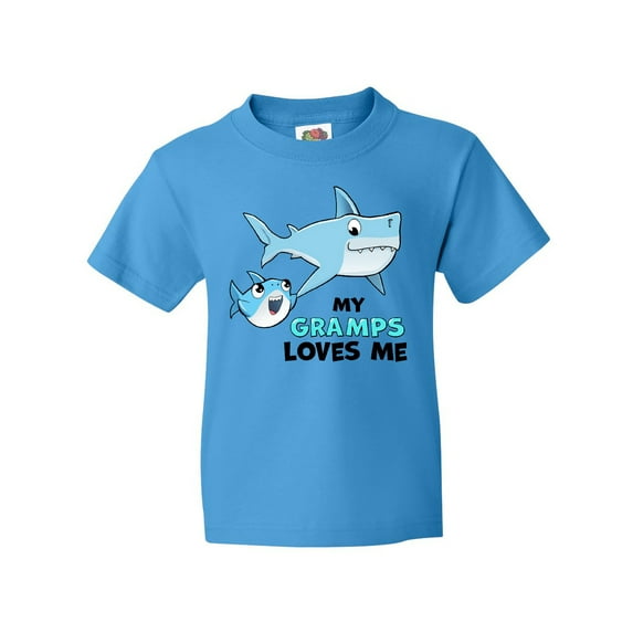 Inktastic My Gramps Loves Me with Cute Sharks Youth T-Shirt