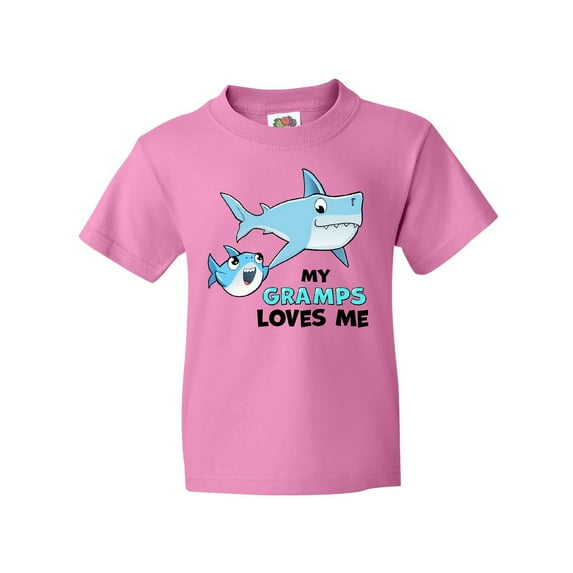 Inktastic My Gramps Loves Me with Cute Sharks Youth T-Shirt