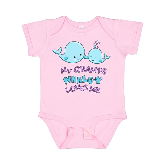 Inktastic My Gramps Whale-y Loves Me Boys or Girls Baby Bodysuit