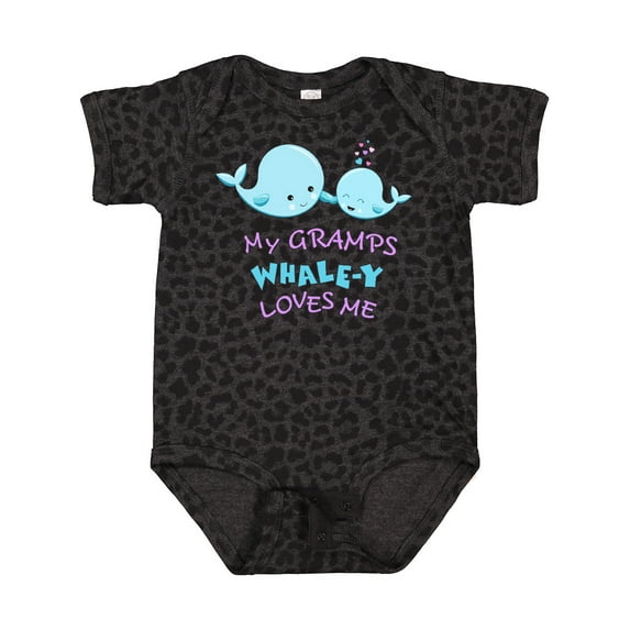 Inktastic My Gramps Whale-y Loves Me Boys or Girls Baby Bodysuit