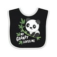 thumbnail image 1 of Inktastic My Grampy Loves Me Cute Panda Boys or Girls Baby Bib, 1 of 4