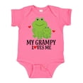 thumbnail image 1 of Inktastic My Grampy Loves Me Frog Boys Baby Bodysuit, 1 of 5