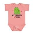 thumbnail image 1 of Inktastic My Grampy Loves Me Frog Boys Baby Bodysuit, 1 of 5