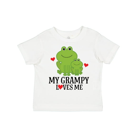 Inktastic My Grampy Loves Me Frog Boys Toddler T-Shirt