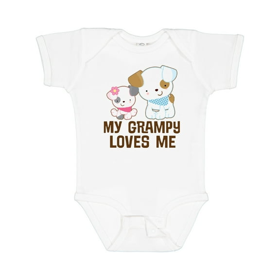 Inktastic My Grampy Loves Me Girls Girls Baby Bodysuit